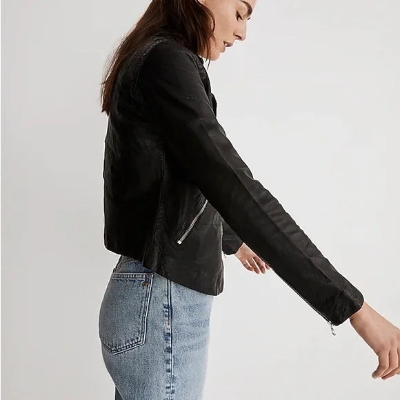NWOT Madewell Leather Jacket — Medium - Picture 8 of 10